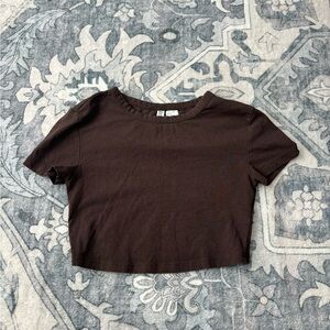 H&M Brown Crop Top